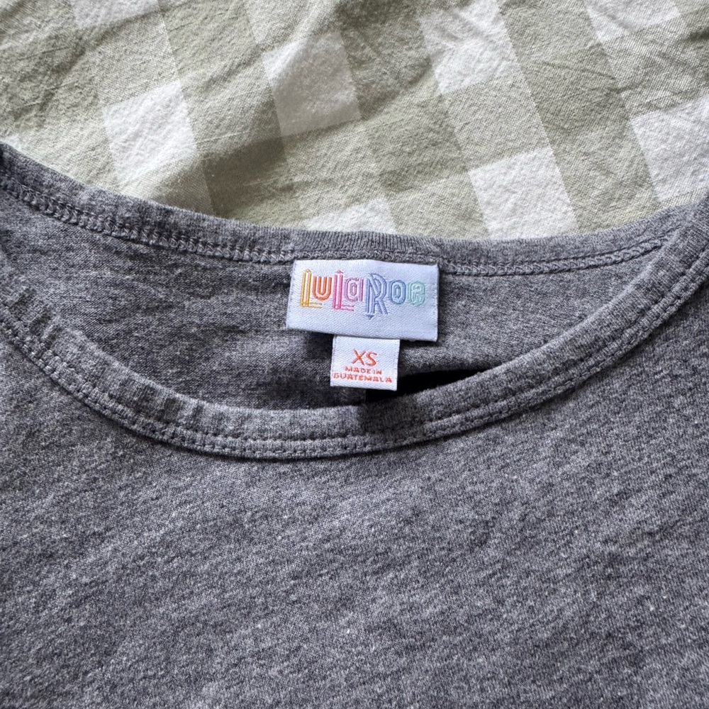 LuLaRoe Gray Short Sleeve Dress